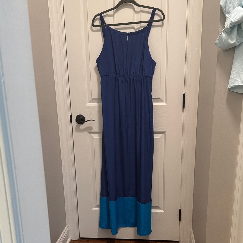 Old Navy Two-Tone Blue Maxi Dress